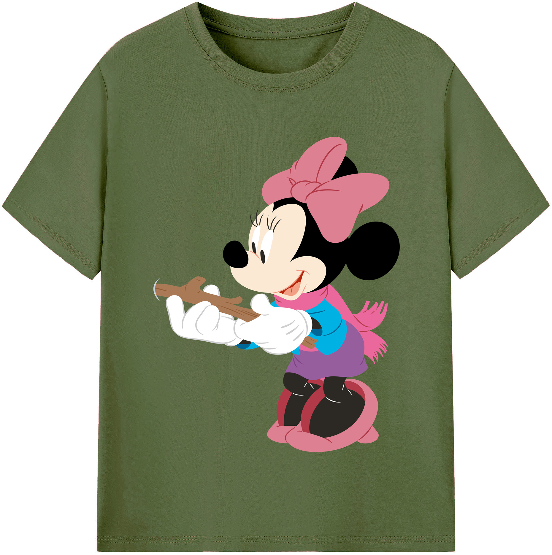 （画像用） ミッキーマウス Mickey Mouse 綿100％半袖Tシャツ（フロントプリント）